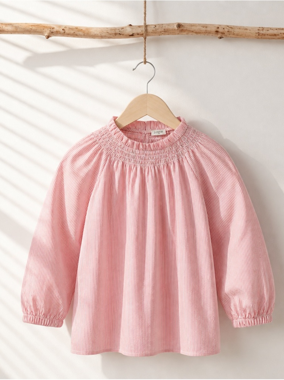 J.Crew Cotton poplin smocked top